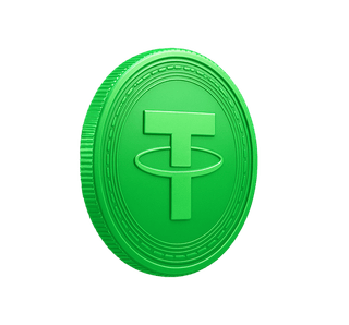 Decorative widget showing cryptocurrency price analytics